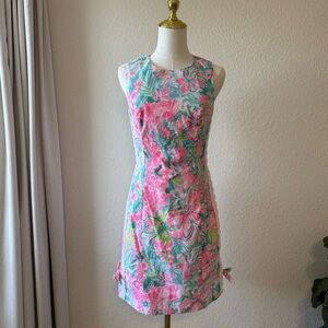 Lilly Pulitzer Mila Stretch Shift Dress Hot on the Scene Multi Size 2